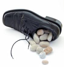 Stone in the shoe